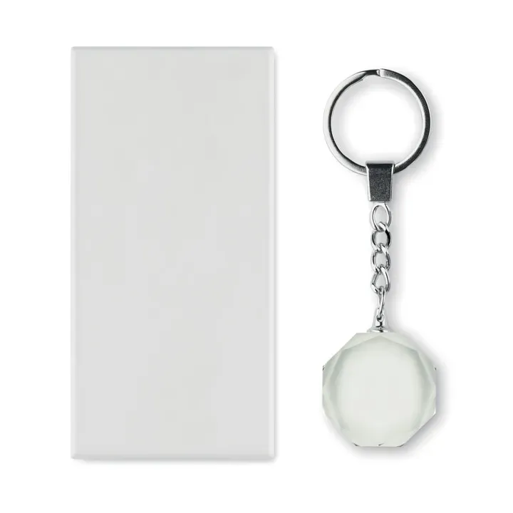 Glass round award key ring - MO2657 (MOCN#22)